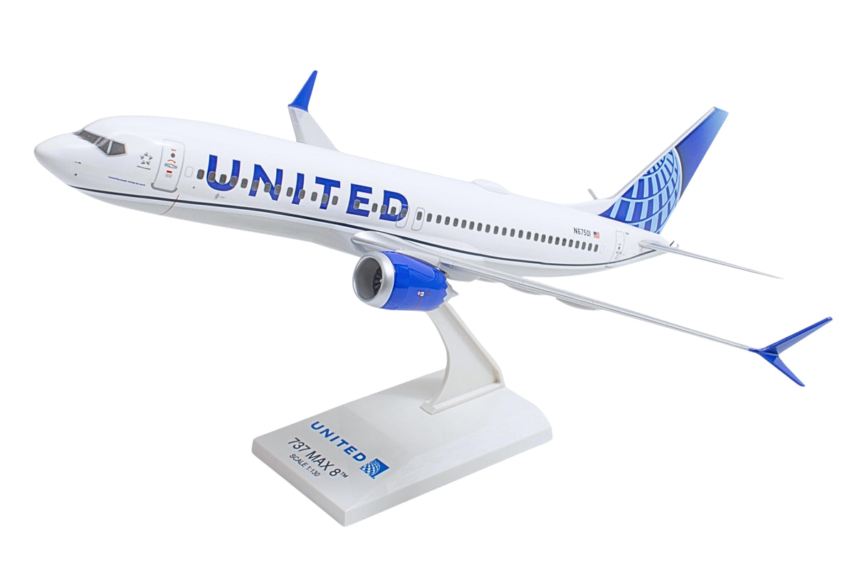 SKYMARKS UNITED 737MAX8 1/130 The Airplane Shop.