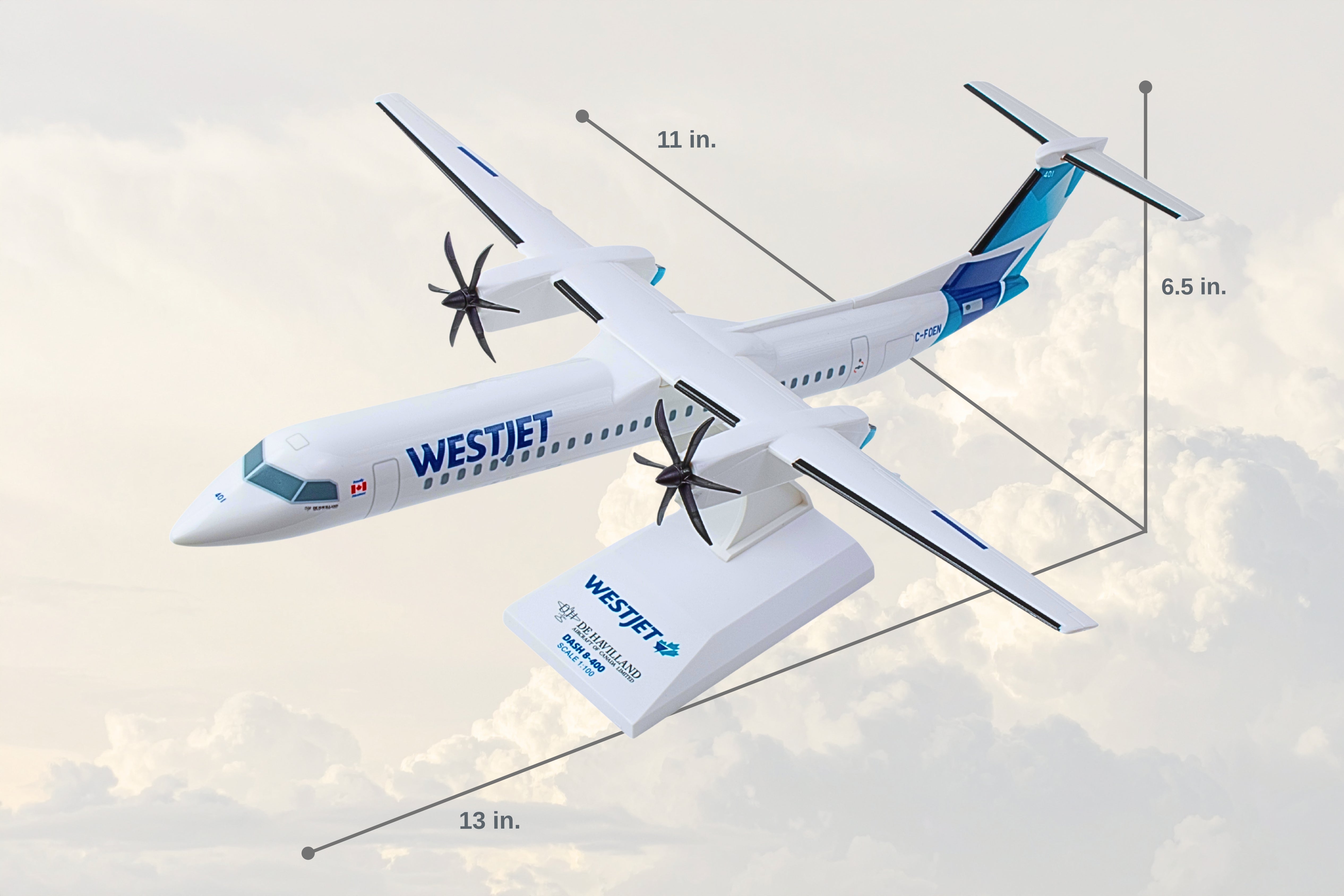 SKYMARKS WESTJET Q400 1/100