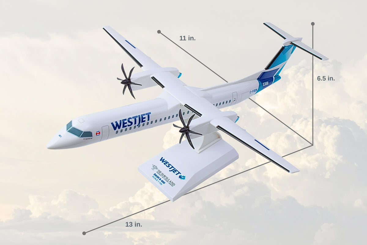 SKYMARKS WESTJET Q400 1/100 The Airplane Shop.