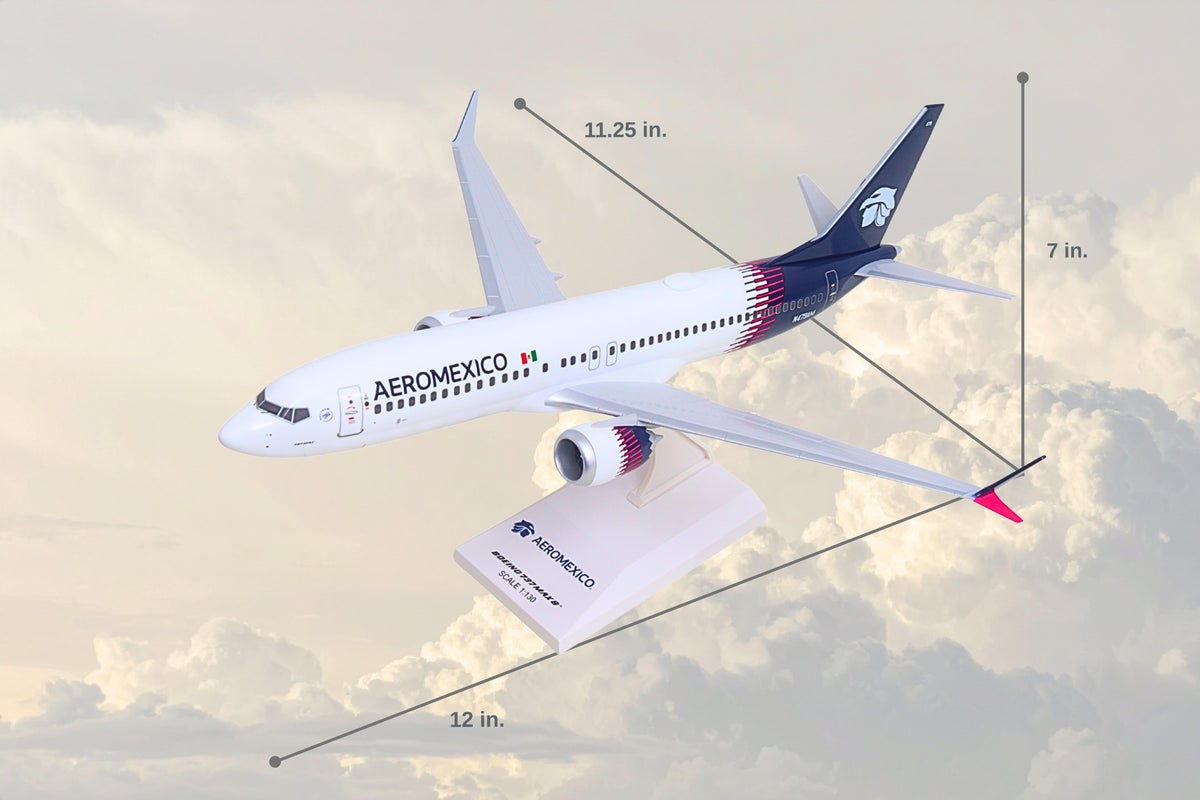 SKYMARKS AEROMEXICO 737MAX8 1/130 NEW LIVERY The Airplane Shop.