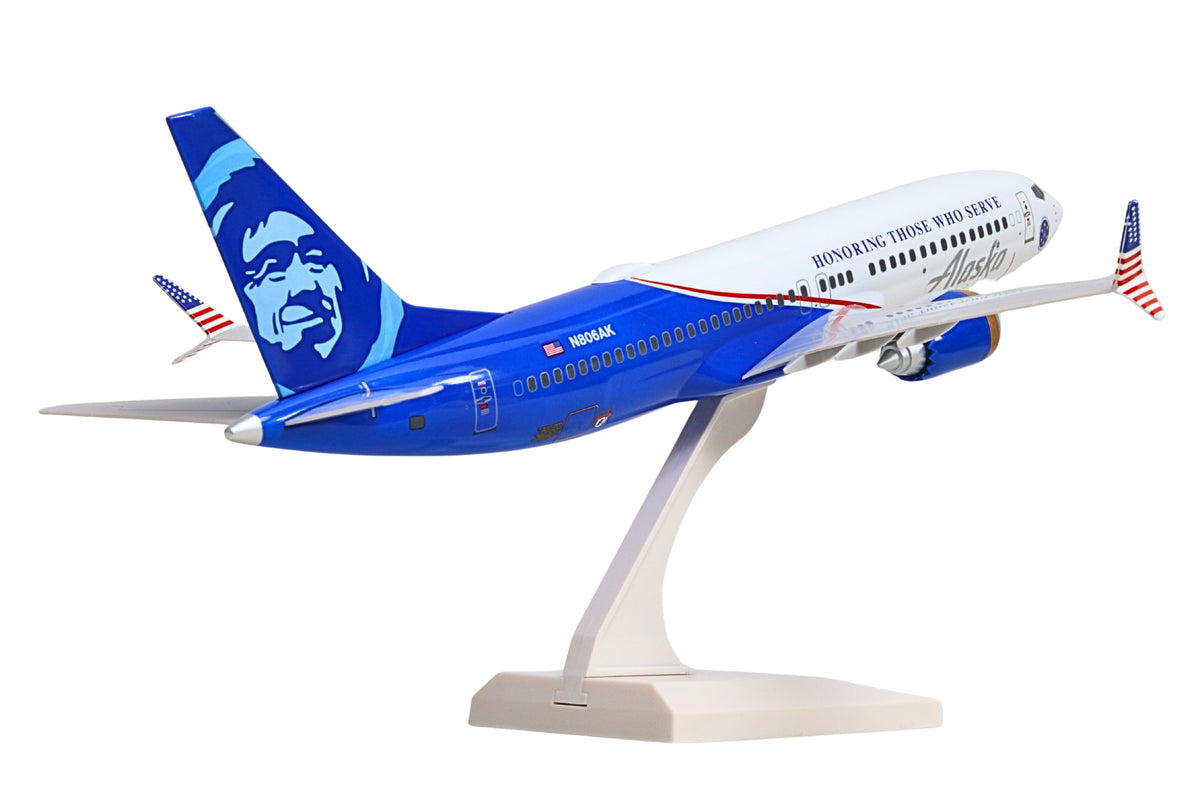 SKYMARKS ALASKA 737MAX8 1/130 VETERANS The Airplane Shop.