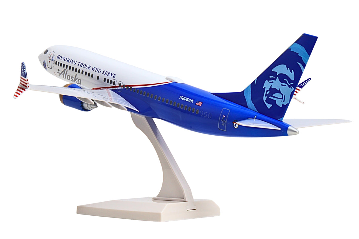 SKYMARKS ALASKA 737MAX8 1/130 VETERANS The Airplane Shop.
