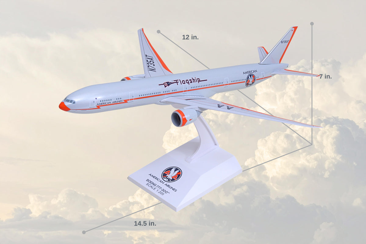 SKYMARKS AMERICAN 777-300 1/200 FLAGSHIP The Airplane Shop.