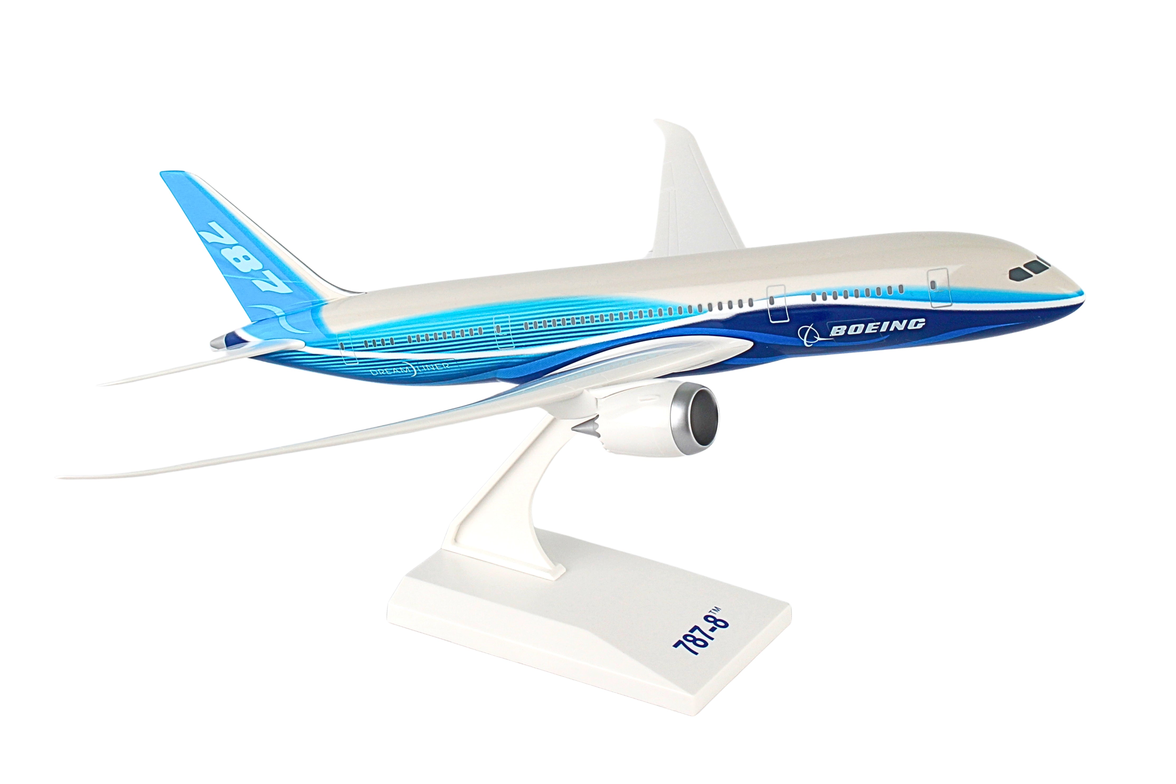 SKYMARKS BOEING HOUSE 787-8 1/200 W/SPINNING ENGINES