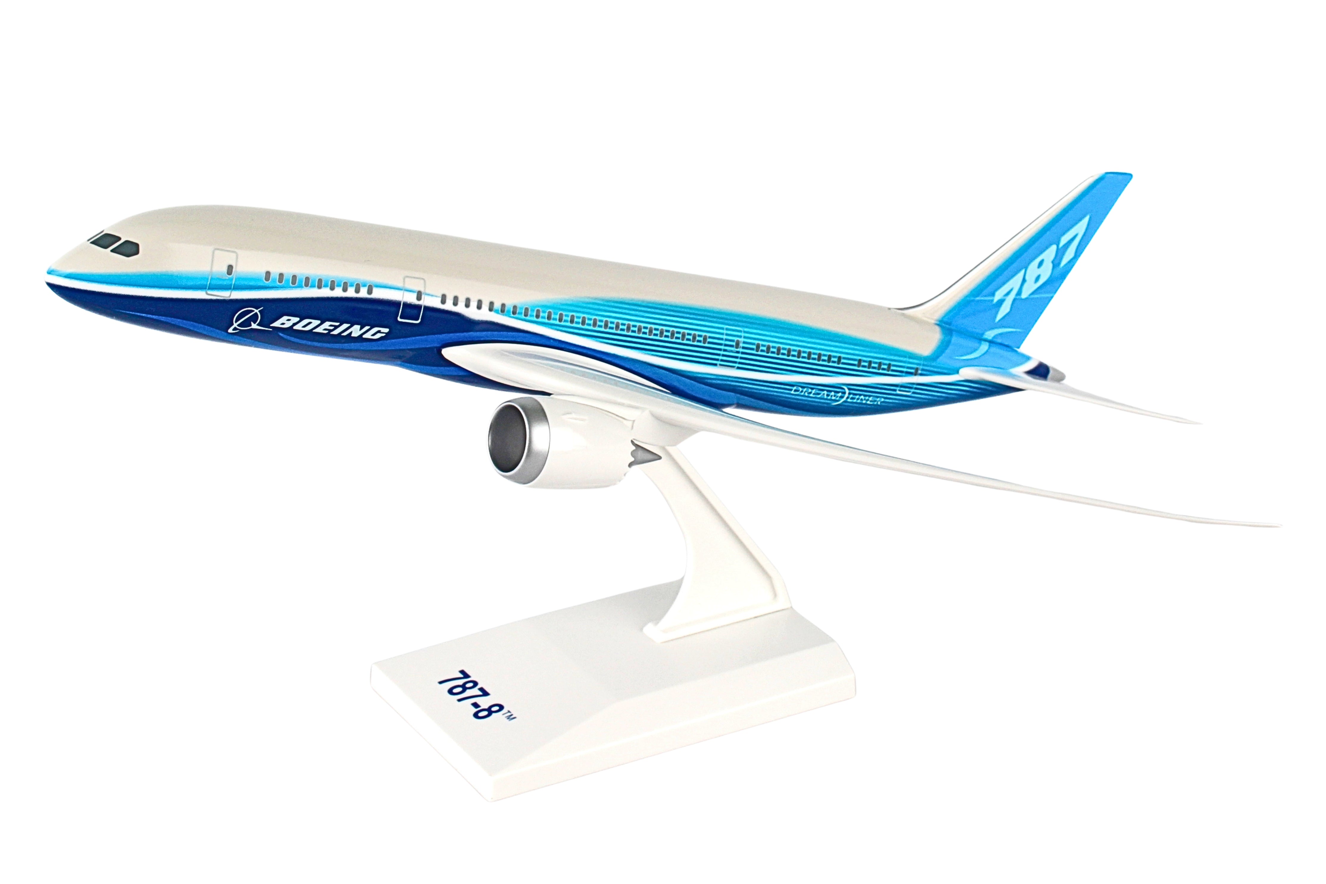 SKYMARKS BOEING HOUSE 787-8 1/200 W/SPINNING ENGINES