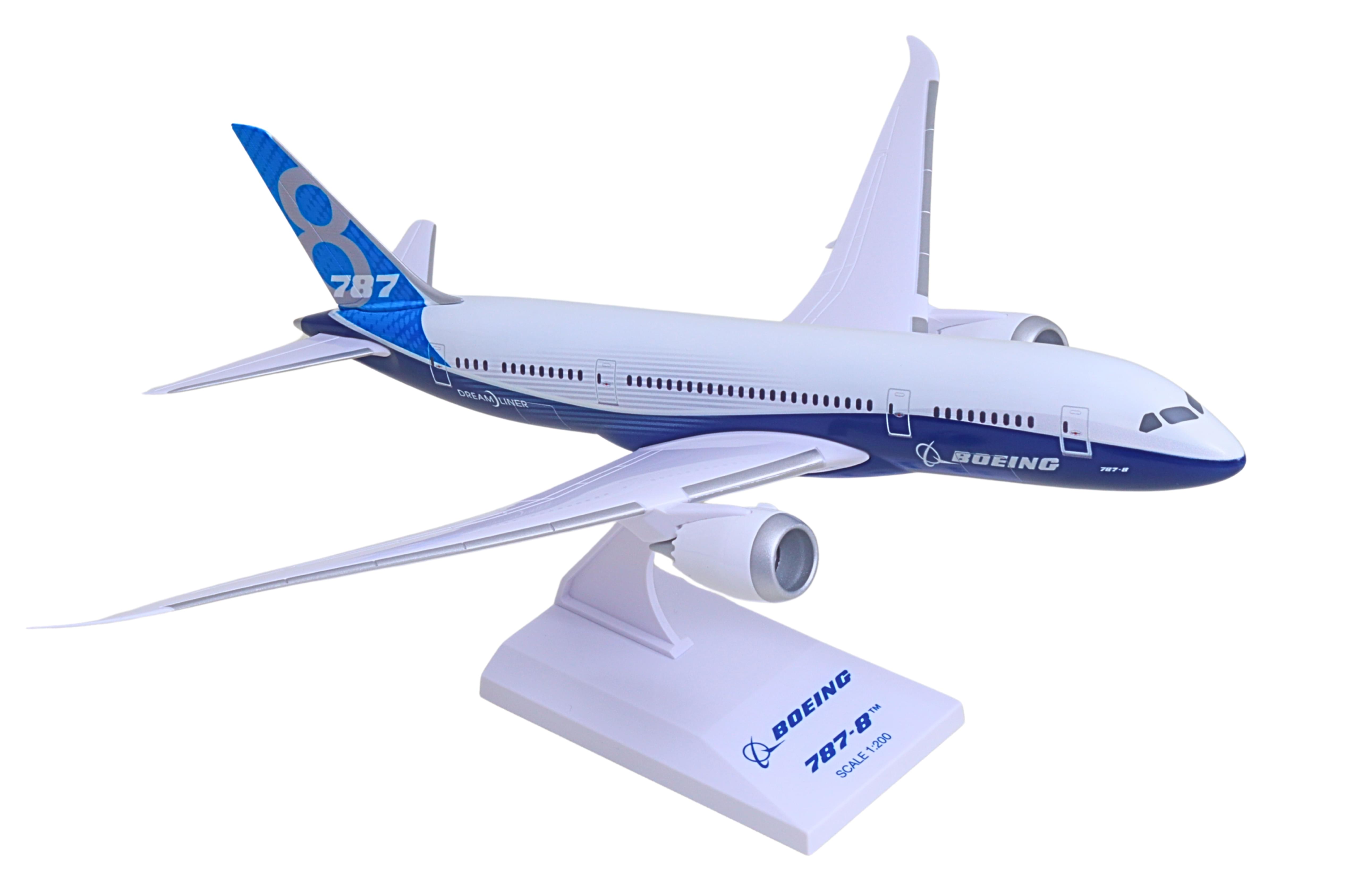 SKYMARKS BOEING HOUSE 787-8 1/200 W/SPINNING ENGINES The Airplane Shop.