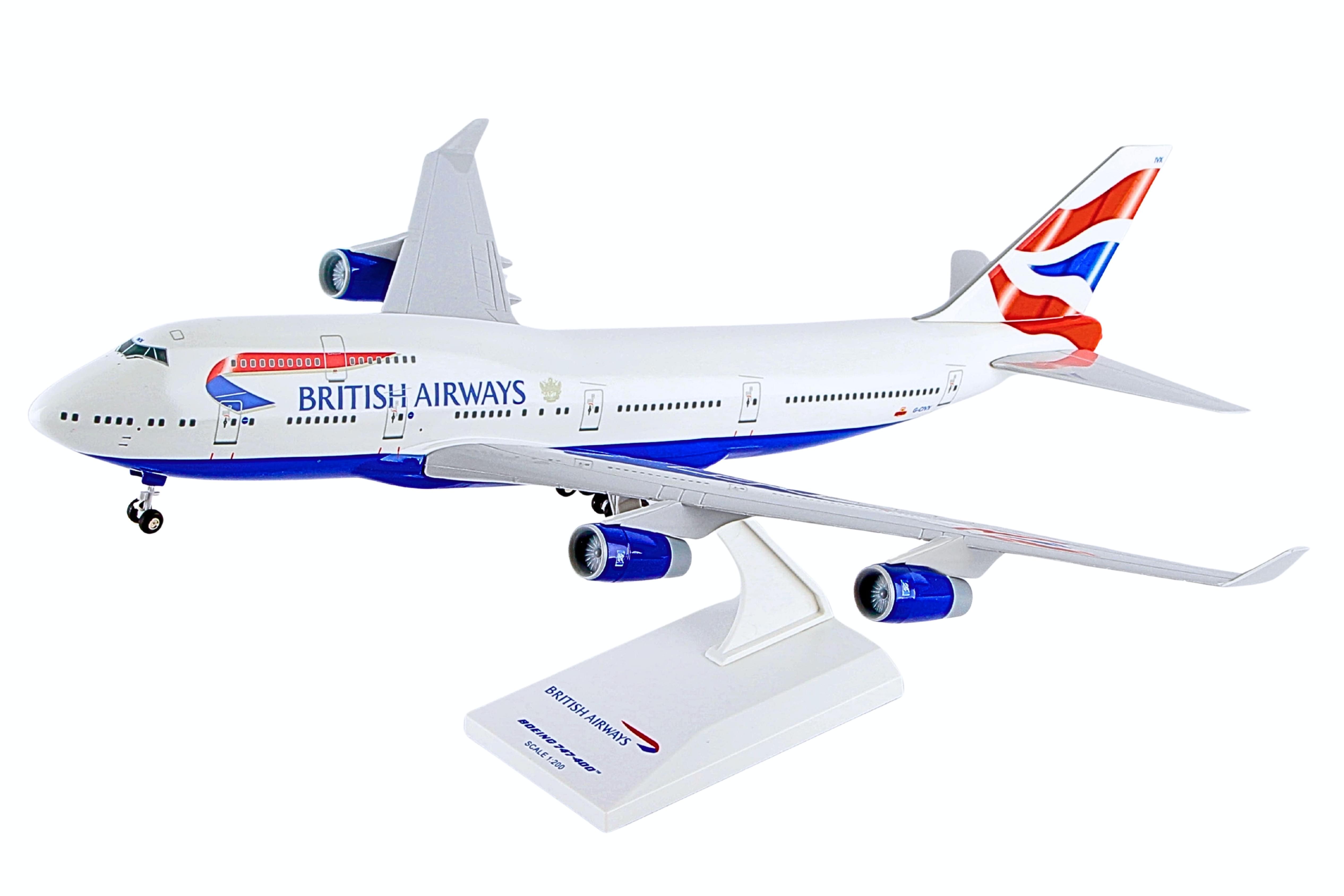 SKYMARKS BRITISH AIRWAYS B747-400 1/200 W/GEAR