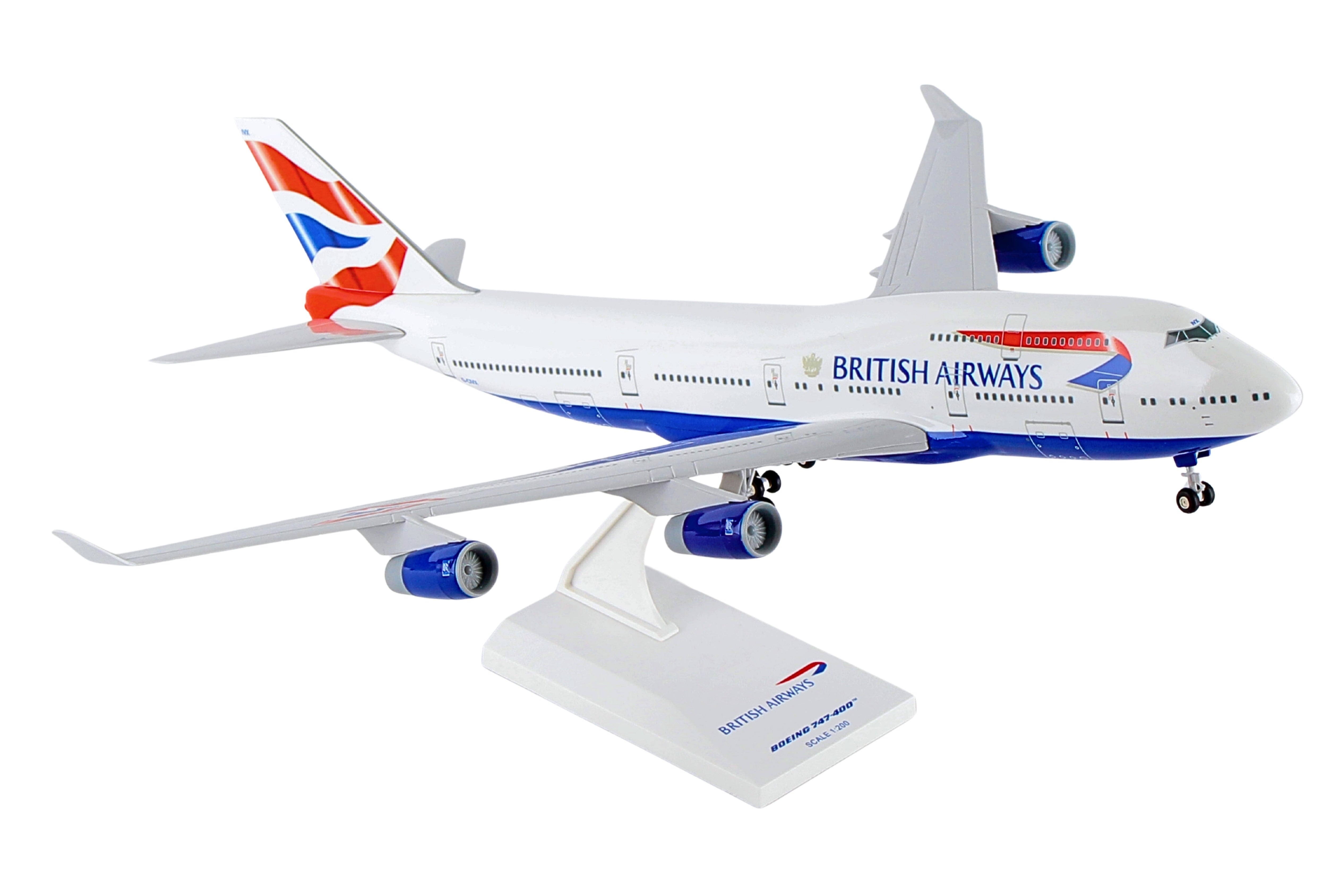 SKYMARKS BRITISH AIRWAYS B747-400 1/200 W/GEAR