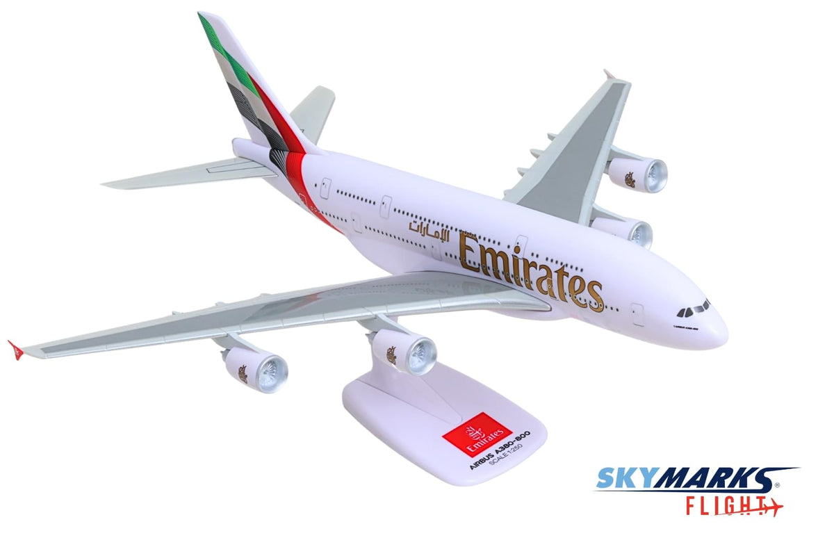 SKYMARKS FLIGHT EMIRATES A380 1/250 The Airplane Shop.