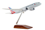 SKYMARKS AMERICAN 787-8 1/200 W/WOOD STAND (**) The Airplane Shop.