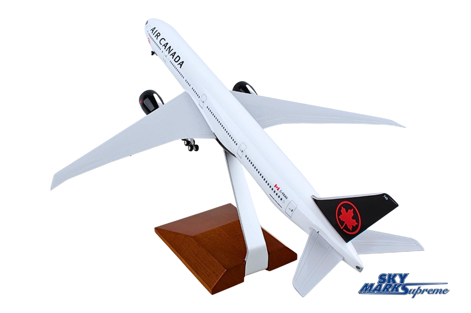 SKYMARKS AIR CANADA 777-300 1/200 W/GEAR & WOOD STAND The Airplane Shop.