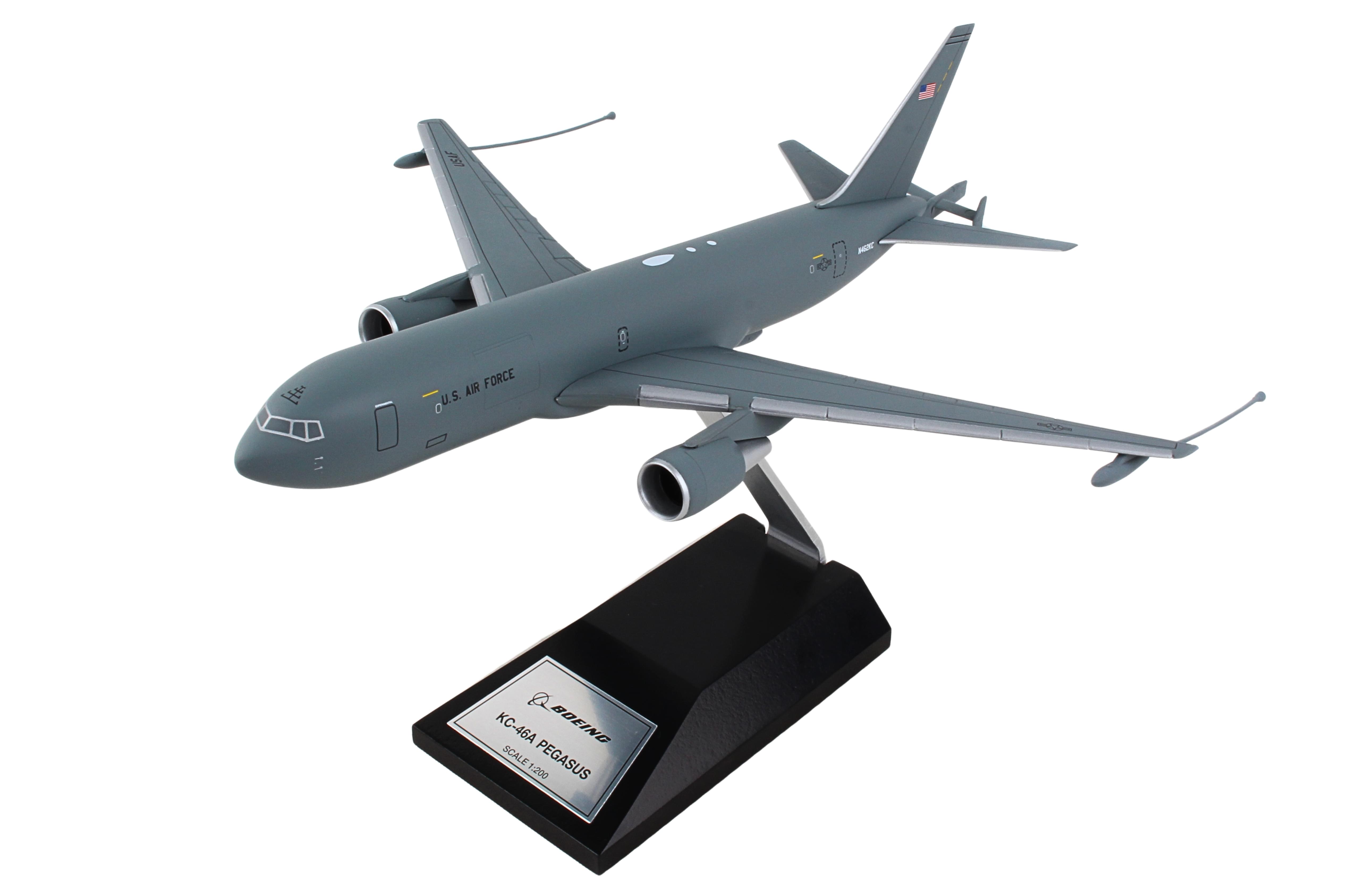 SKYMARKS USAF KC46 1/200 W/ WOOD STAND - BOEING The Airplane Shop.