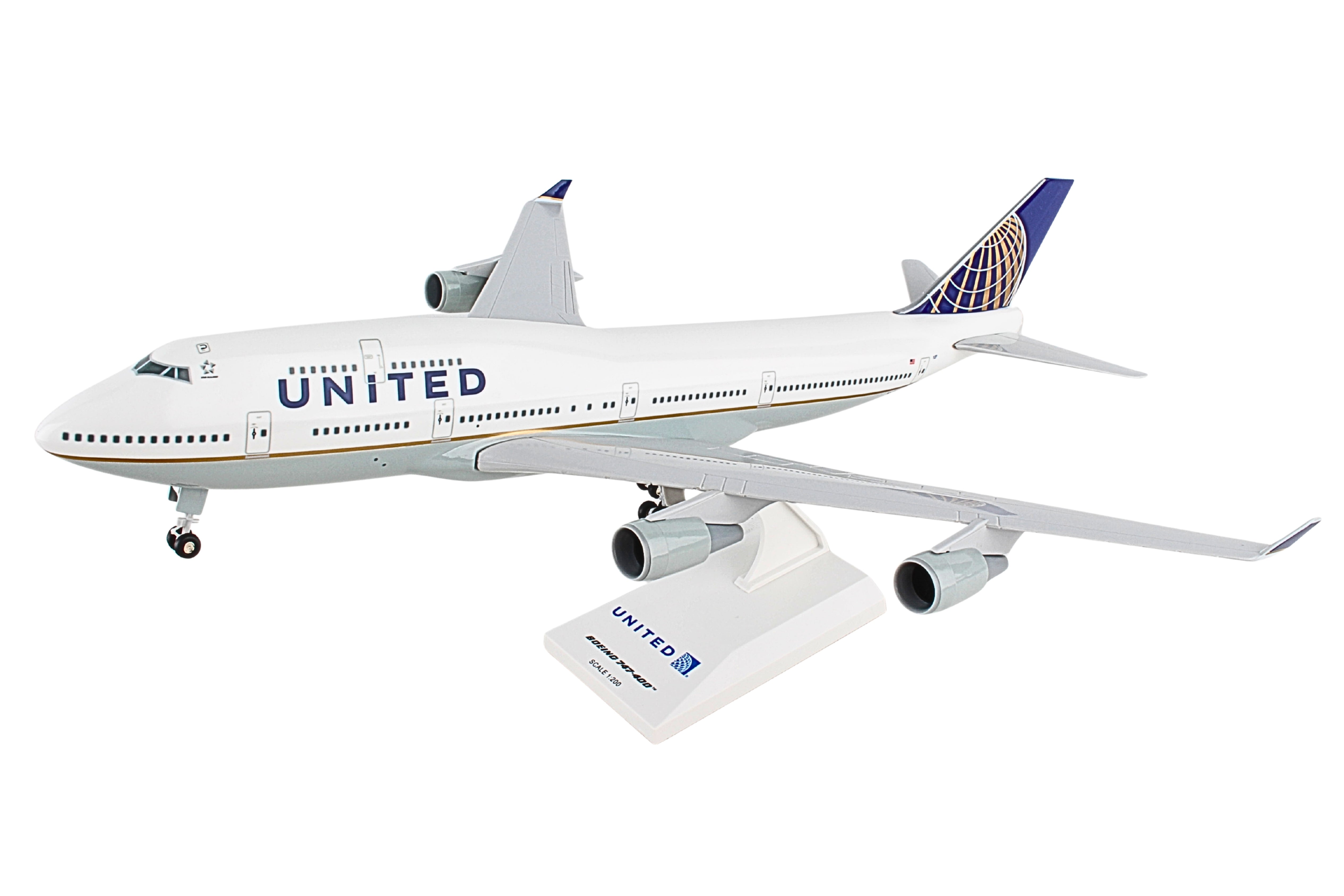 SKYMARKS UNITED 747-400 1/200 W/GEAR