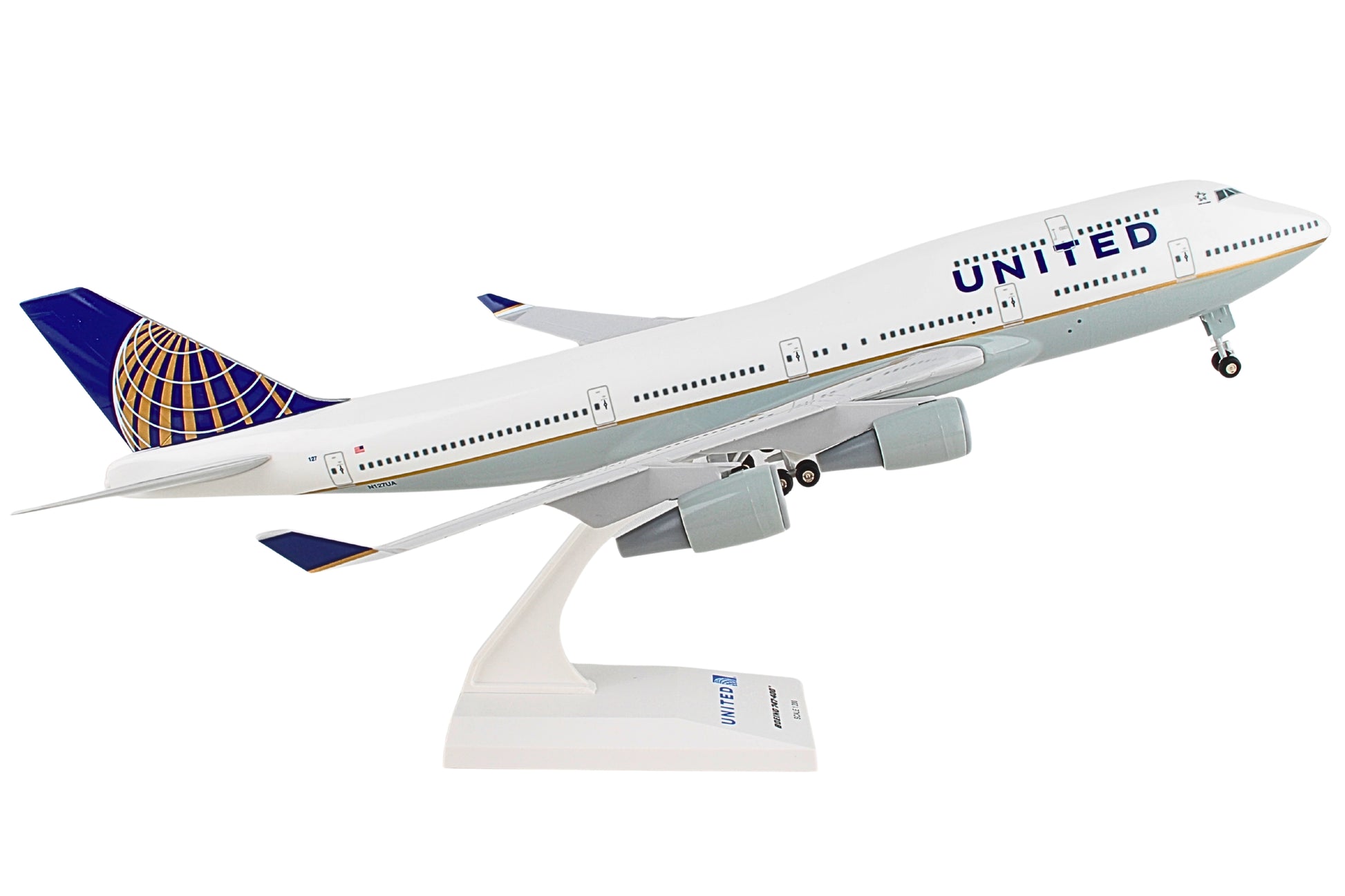 SKYMARKS UNITED 747-400 1/200 W/GEAR The Airplane Shop.
