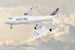 SKYMARKS UNITED 747-400 1/200 W/GEAR The Airplane Shop.