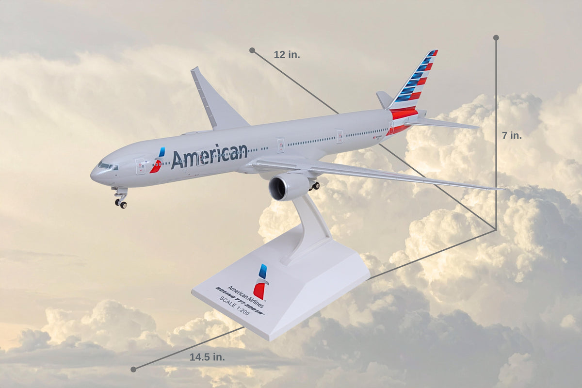 SKYMARKS AMERICAN 777-300 1/200 W/GEAR NEW LIVERY The Airplane Shop.