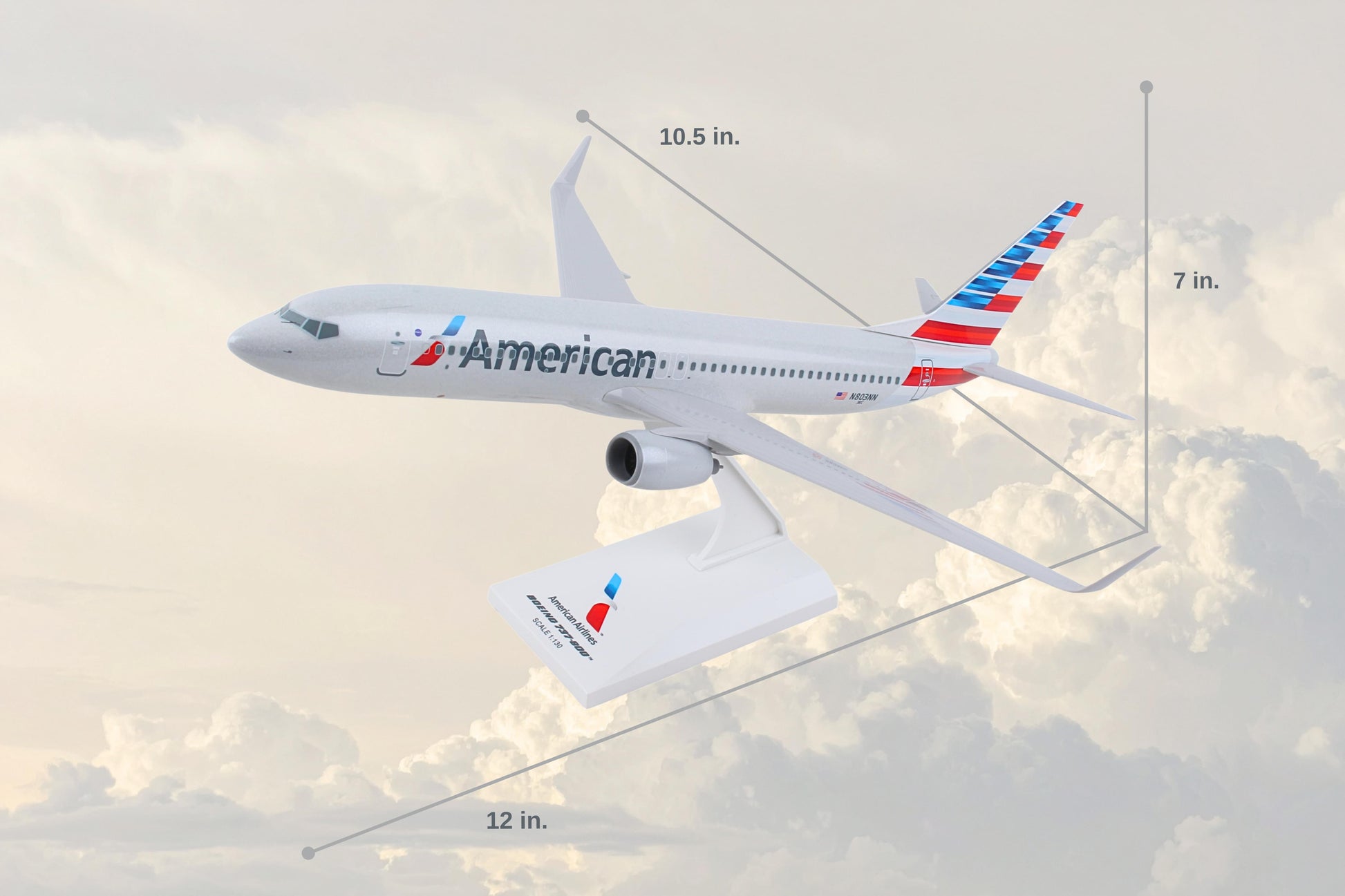 SKYMARKS AMERICAN 737-800 1/130 The Airplane Shop.