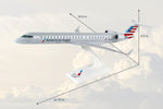 SKYMARKS AMERICAN EAGLE CRJ900 1/100 NEW LIVERY MESA AIRLINE The Airplane Shop.