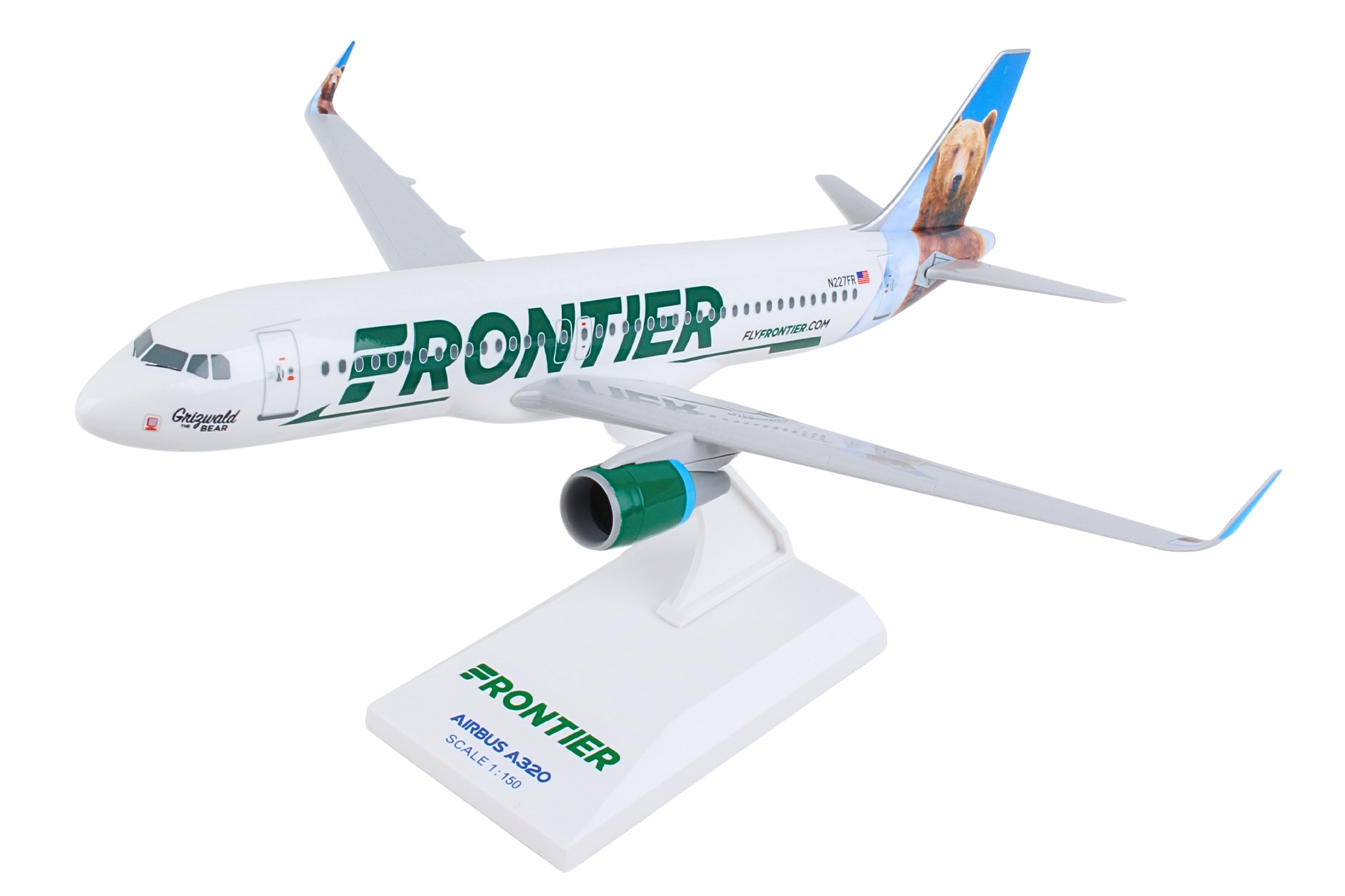 SKYMARKS FRONTIER A320 1/150 W/SHARKLETS GRIZWALD THE BEAR