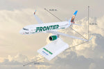 SKYMARKS FRONTIER A320 1/150 W/SHARKLETS GRIZWALD THE BEAR The Airplane Shop.