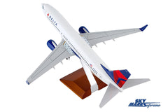 SKYMARKS DELTA 737-800 1/100 W/GEAR & WOOD STAND The Airplane Shop.