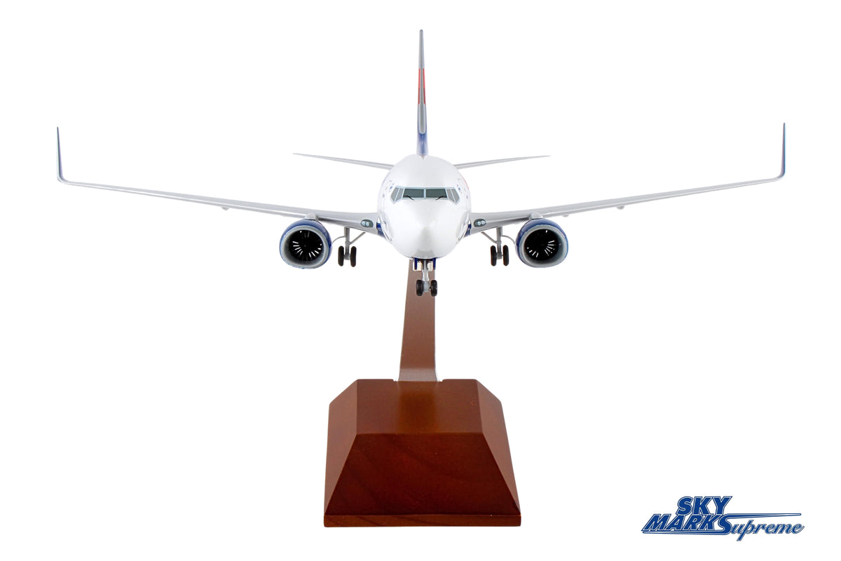 SKYMARKS DELTA 737-800 1/100 W/GEAR & WOOD STAND The Airplane Shop.