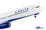 SKYMARKS DELTA 737-800 1/100 W/GEAR & WOOD STAND The Airplane Shop.