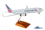 SKYMARKS AMERICAN 737-800 1/100 NEW LIVERY W/WOOD STAND&GEAR The Airplane Shop.