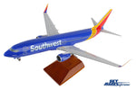 SKYMARKS SOUTHWEST 737-800 1/100 W/GEAR & WOOD STAND HEART The Airplane Shop.