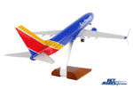 SKYMARKS SOUTHWEST 737-800 1/100 W/GEAR & WOOD STAND HEART The Airplane Shop.