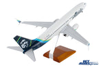 SKYMARKS ALASKA 737-900 1/100 W/WOOD STAND & GEAR The Airplane Shop.
