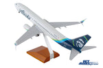 SKYMARKS ALASKA 737-900 1/100 W/WOOD STAND & GEAR The Airplane Shop.
