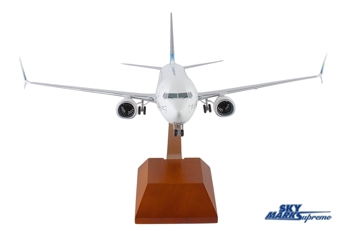 SKYMARKS ALASKA 737-900 1/100 W/WOOD STAND & GEAR The Airplane Shop.
