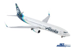 SKYMARKS ALASKA 737-900 1/100 W/WOOD STAND & GEAR The Airplane Shop.