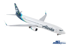 SKYMARKS ALASKA 737-900 1/100 W/WOOD STAND & GEAR The Airplane Shop.