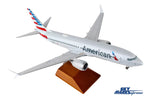 SKYMARKS AMERICAN 737MAX8 1/100 W/WOOD STAND & GEAR The Airplane Shop.