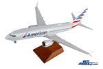 SKYMARKS AMERICAN 737MAX8 1/100 W/WOOD STAND & GEAR The Airplane Shop.