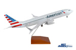 SKYMARKS AMERICAN 737MAX8 1/100 W/WOOD STAND & GEAR The Airplane Shop.