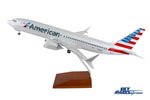 SKYMARKS AMERICAN 737MAX8 1/100 W/WOOD STAND & GEAR The Airplane Shop.