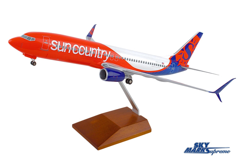 SKYMARKS SUN COUNTRY 737-800 1/100 W/GEAR & STAND (**) The Airplane Shop.