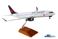 SKYMARKS AIR CANADA 737MAX8 1/100 W/WOOD STAND & GEAR The Airplane Shop.