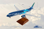SKYMARKS ALASKA 737MAX9 1/100 ORCA W/WOOD STAND & GEAR The Airplane Shop.