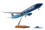 SKYMARKS ALASKA 737MAX9 1/100 ORCA W/WOOD STAND & GEAR The Airplane Shop.