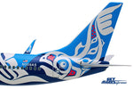 SKYMARKS ALASKA 737-800 1/100 SALMON W/WOOD STAND & GEAR The Airplane Shop.