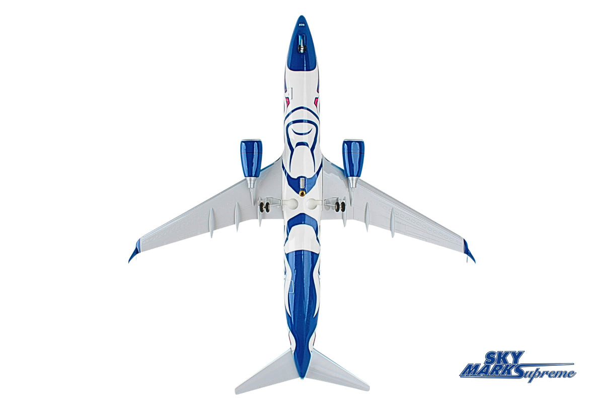 SKYMARKS ALASKA 737-800 1/100 SALMON W/WOOD STAND & GEAR The Airplane Shop.