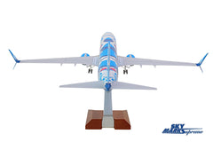 SKYMARKS ALASKA 737-800 1/100 SALMON W/WOOD STAND & GEAR The Airplane Shop.