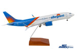 SKYMARKS ALLEGIANT 737MAX8 1/100 W/WOOD STAND & GEAR The Airplane Shop.