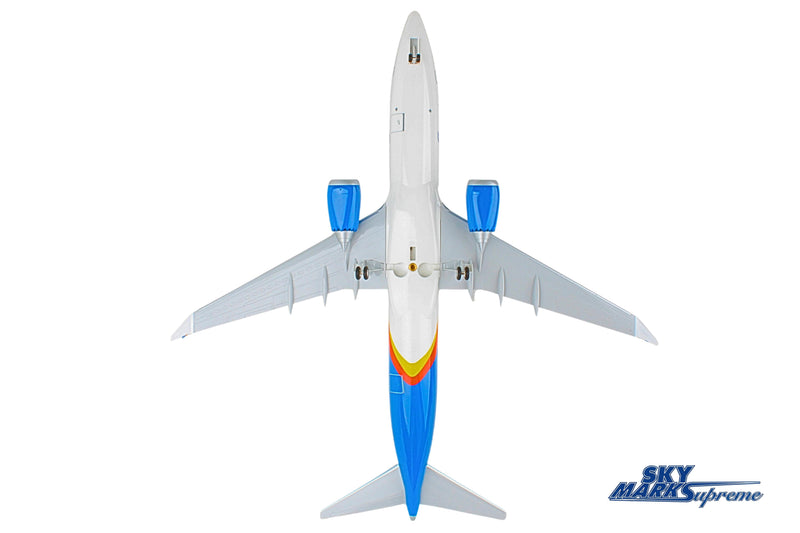 SKYMARKS ALLEGIANT 737MAX8 1/100 W/WOOD STAND & GEAR The Airplane Shop.