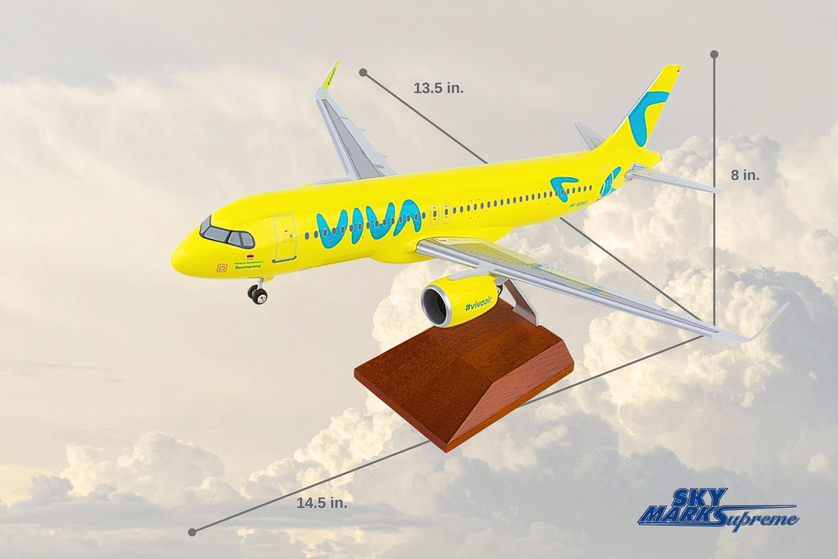 SKYMARKS VIVA A320NEO 1/100 YELLOW (**) The Airplane Shop.