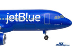 SKYMARKS JETBLUE A320 1/100 SPOTLIGHT W/WOOD STAND & GEAR The Airplane Shop.